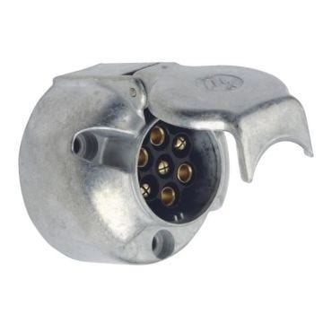 Socle femelle métal 7 plots - 12 V