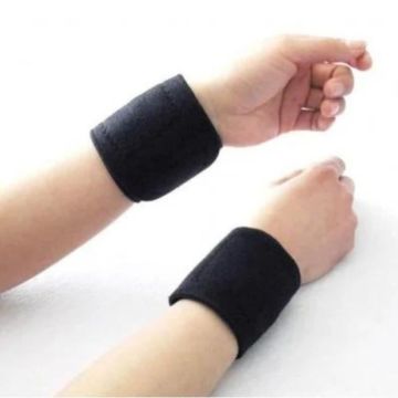 SHOP-STORY - WRIST SUPPORT : Paire de Protèges Poignet Tourmaline Magnétiques Autochauffants Anti Arthrose