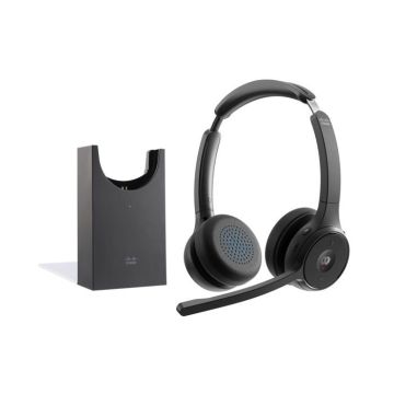 Micro-casque - Bluetooth - sans fil - Cisco - Cisco Headset 722 - Micro-casque - sur-oreille - Bluetooth - sans fil - noir de charb
