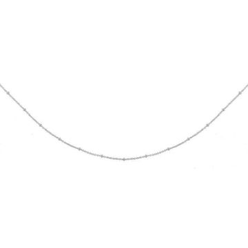 Chaine - BRILLAXIS - Chaine boule or blanc 750/1000 - Couleur de la matière:Blanc Taille/Longueur:45 cm