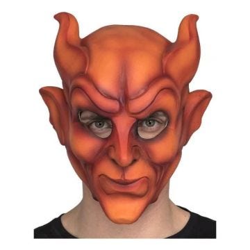 Masque de Demon Feu - Disfrazzes - Halloween - Orange - Mixte - Extérieur