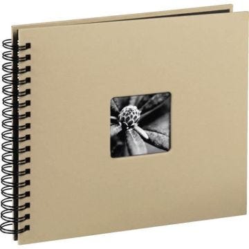 HAMA 00010609 Album à spirale " Fine Art" - 50 pages noires - Format 36 x 32  cm - Taupe