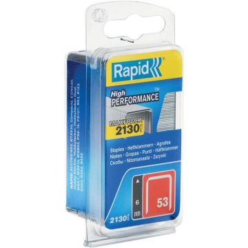 Rapid High Performance Agrafes No. 53 6 mm câble galvanisé blanc pack de 2000