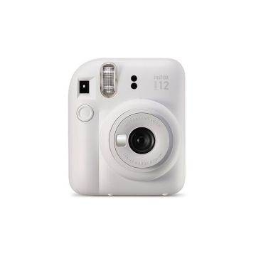 Appareil photo instantané - FUJIFILM - Instax Mini 12 - Blanc argile - Exposition automatique - Miroir selfie