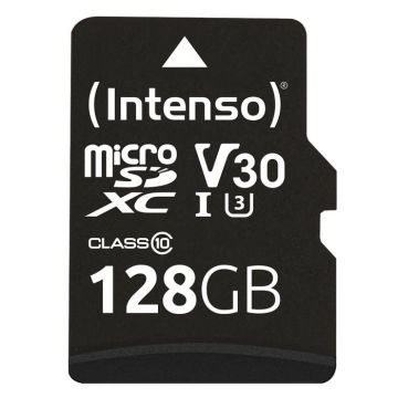 Carte microSDXC - INTENSO - Professional 3433491 - 128 Go - Class 10 - Vitesse 90 Mo/s