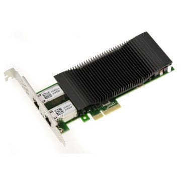 Carte réseau 2 Ports gigabit ethernet RJ45 sur port PCIe x4. Power Over Ethernet PoE+ 30W avec Chipset Intel I350, qualité Industr