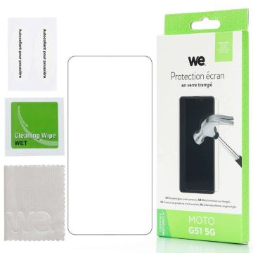 WE Verre trempé MOTOROLA G51 : Protection écran - anti-rayures - anti-bulles d'air - ultra-résistant - dureté 9H Glass