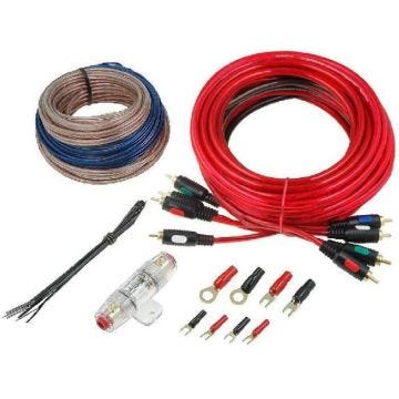 Kit pour amplificateur 60A Alim 10mm2 audio 2x1.5mm2