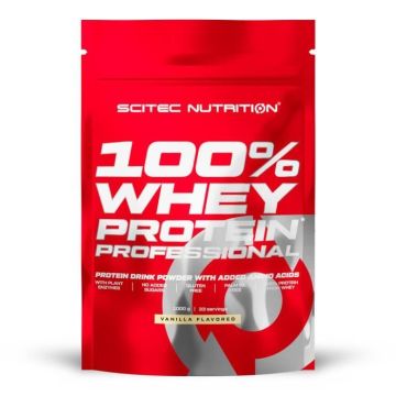 Whey concentrée Scitec Nutrition - 100% Whey Protein Professional - Vanilla 1000g