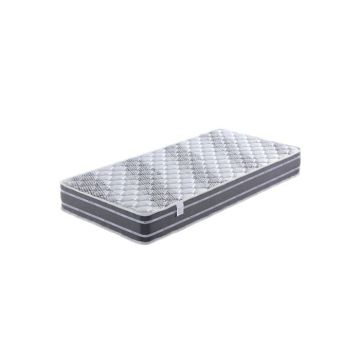 Matelas Tissu Bambou Naturel 90x190 x 24 cm Confort Ferme - Ame Poli Lattex Haute Densité - hypoallergénique