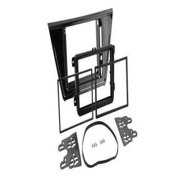 Facade autoradio 2DIN compatible avec VW Touran 15-21 - Noir brillant