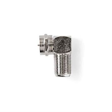 Nedis CSGP41942ME Adaptateur d'Antenne et de Satellite - F Mâle - F Femelle - 10 pièces - Métal