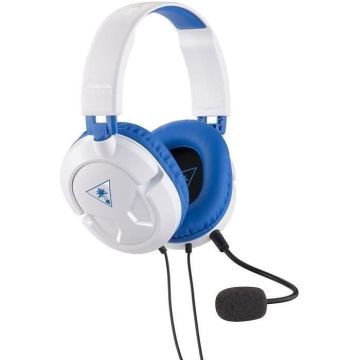 Casque Gamer Turtle Beach Recon 60P Blanc - PS4/PS3 - Ecouteurs 40mm - Commandes intégrées