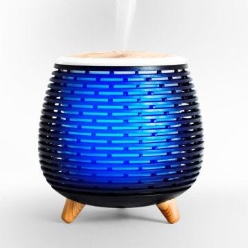 Diffuseur D'arôme Humidificateur Et Lampes Ultrasonique Usb Aromi Black Yoghi