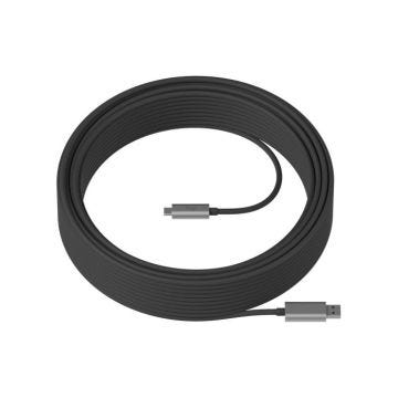 Câble USB - Logitech - Strong - 10 m - USB A - USB C - Noir