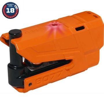 Bloque disque moto alarmé SRA ABUS Granit Detecto X-Plus 8077 II Orange