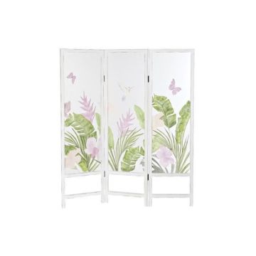 paravent tropical mdf nylon (150 x 2 x 180 cm)