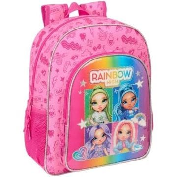 Sac à dos scolaire - SAFTA - RAINBOW HIGH SHINE - Multicolore - Adaptable au chariot - Confortable