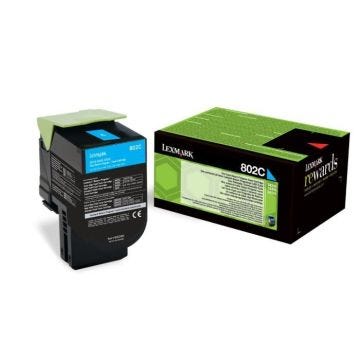 LEXMARK Cartouche de toner 802C - Faible Capacité1.000 pages - Pack de 1 - Cyan