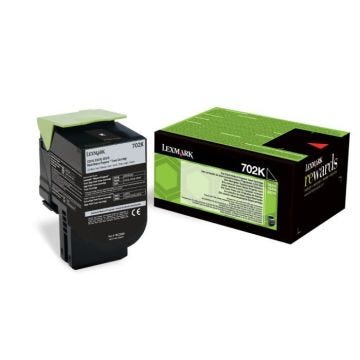 LEXMARK Cartouche de toner 702K - Capacité standard 1.000 pages - Pack de 1 - Noir
