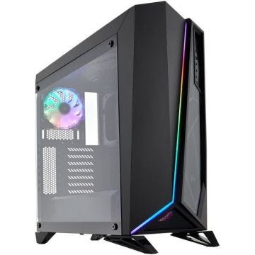 CORSAIR Boitier PC Spec Omega RGB -  Moyen Tour - Noir - Fenêtre en Verre Trempé (CC-9011140-WW)