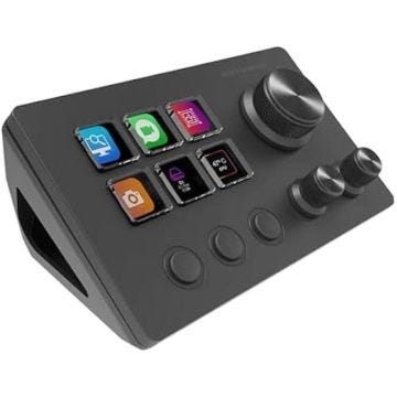 Mars Gaming MSD-Two Control Deck Compacto 6 Teclas LCD Personalizables 3 Ruedas Windows MacOS Negro