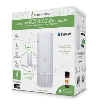 Enceinte sans fil avec diffuseur USB Lantao Aromasound blanc