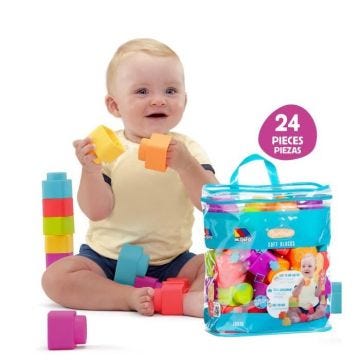 Jeu de Blocs Play&Sense Soft Blocks 24 uds