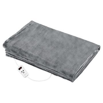 Couverture électrique 130 x 180cm 10 Niveaux de température Minuterie 1-9 heures Proficare WZD 3061180WGris v