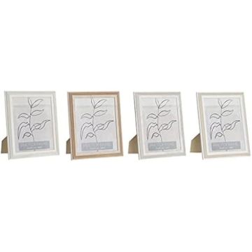 Cadre photo - DKD Home Decor - Beige - Verre - Dimensions 25x1,5x30cm - Design contemporain