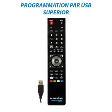 Télécommande TV SUPERIOR Freedom Micro-USB 4in1 BLACK