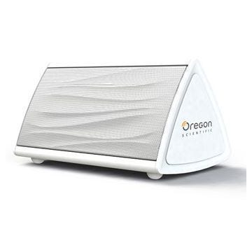 Enceinte Bluetooth sans fil - OREGON SCIENTIFIC - Boombero Tria - Blanc - Résistant aux éclaboussures