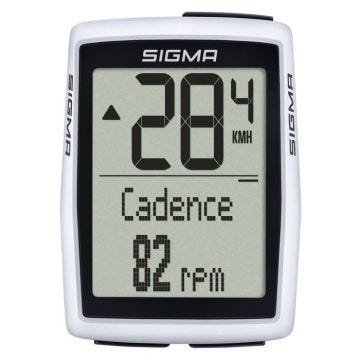 Compteur de vélo - Sigma - BC 12.0 WR - Blanc - Filaire - Utilisation pour 2 vélos