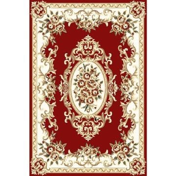 Tapis - ORIENT - Rouge - 300x400 cm - Epaisseur 9mm - Anti-dérapant - Lavable 30°