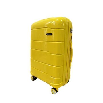 CELIMS - Valise Moyenne Taille en Polypropylène | Taille Soute 65cm | TSA | Valise en Polypropylène Moyenne Taille | Jaune