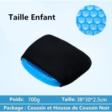 Egg Sitter Seat Cushion Coussin orthopédique de siège de gel nid d'abeille respirable Coussin d'enfant avec Housse de Coussin