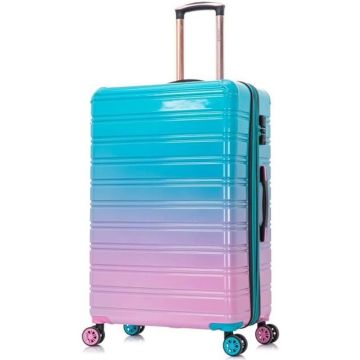 CELIMS - Valise Grande Taille 75cm | Valise Soute 23kg | Valise Polypropylène | Légère et Rigide | Turquoise