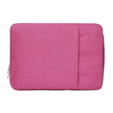 Sac Ordinateur Femme 15.4 Pouces Housse Protection Macbook Antichoc Étanche Rose Denim, Flanelle YONIS