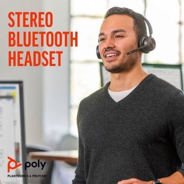 Micro-casque - Bluetooth - sans fil, filaire - USB-C - HP Inc. - Poly Voyager 4320 - Voyager 4300 series - micro-casque - sur-oreil