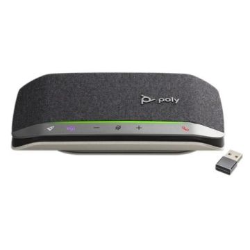Haut-parleur mains libres - Poly - Sync 20+ - Bluetooth 5.0 - USB-C - Noir, Argent