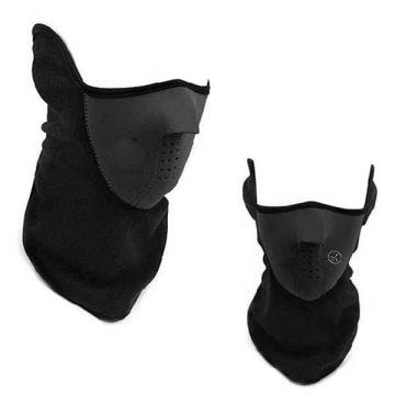 Masque d'équitation Chaud Face cou Masque Paintball Vélo moto contre le froid masque noir C493C cot5