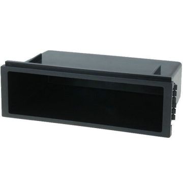 Vide poche 1DIN pour emplacement auto radio ISO - Noir - Prof 103mm