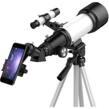 Télescope astronomique - YONIS - 400 x 70 - Trépied réglable - Support téléphone
