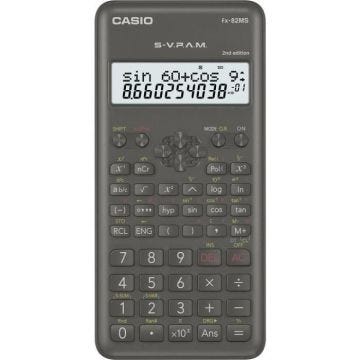 Casio FX-82MS-2 Calculatrice scolaire noir Ecran: 12 à pile(s) (l x H x P) 77 x 14 x 162 mm