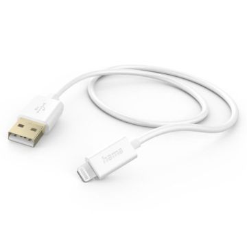 CABLE DE CHARGE USB-A-LIGHTNING, 1.5M, BLANC HAMA