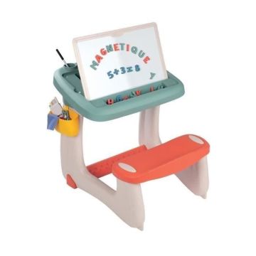Bureau Petit Ecolier - Smoby - 80 Accessoires Inclus - Vert - 63 X 69 X 58 - Dès 3 ans