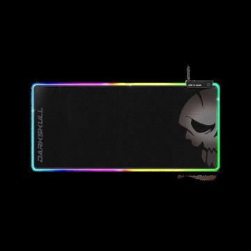 Grand Tapis de Souris Gamer XXXL RGB (900x400mm) + Hub 4 Ports USB, 12 Modes de Rétroéclairage, Base Antidérapante, Gaming Mousepad
