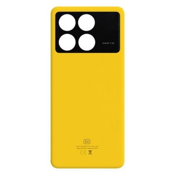 Cache batterie de remplacement - AVIZAR - Xiaomi Poco X6 Pro - Jaune