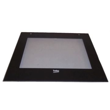 Vitre de porte extérieure - BEKO - Four, cuisinière - Noir - Garantie 2 ans