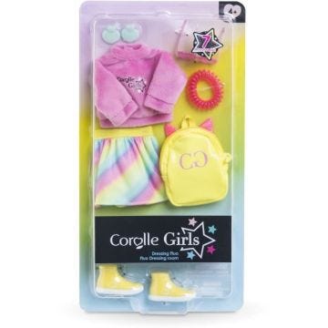 Accessoires poupée - COROLLE - Dressing fluo - Pour poupée mannequin 28 cm - 7 accessoires - Dès 4 ans